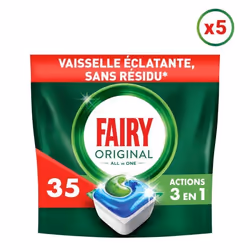 5x35 Capsules Tout-en-1 Original - Tablettes lave-vaisselle Fairy