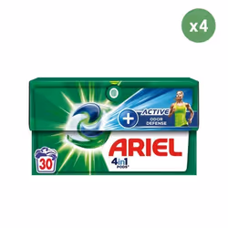 4x30 Pods+ Active, Lessive En Capsules Ariel