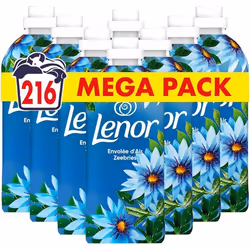 Lenor Adoucissant 216 Lavages Envolée d’Air Collection Bien-être Avec Une Touche d’Huile Essentielle