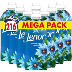 Lenor Adoucissant 216 Lavages Envolée d’Air Collection Bien-être Avec Une Touche d’Huile Essentielle