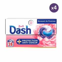 4x28 Pods Pivoine et Hibiscus - Lessive en Capsules Dash