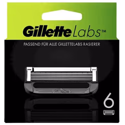 Gillette Labs, Systemklingen 6er, Hommes, Gillette, Labs, Acier inoxydable, Gris, 6 pièce(s)