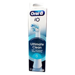 Oral-B IO Ultimate Clean 3 Brossettes de Rechange - Couleur : Blanc