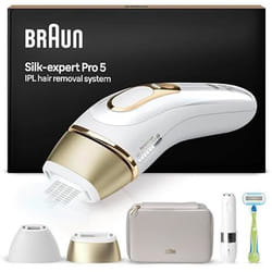 Braun Silk·expert Pro 5 Épilateur À Lumière Pulsée Épilation Pour 1 An De Peau Douce Alternative Au Laser Avec Pochette Tête De