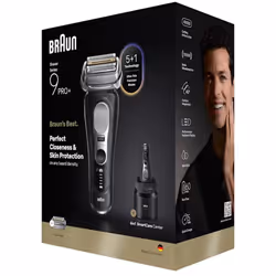 Braun Series 9 Pro+ 9660CC Rasoir à grille Tondeuse Noir, Argent - Vue supplémentaire 2