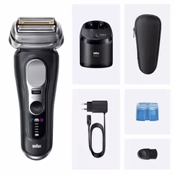 Braun Series 9 Pro+ 9660CC Rasoir à grille Tondeuse Noir, Argent - Vue supplémentaire 3
