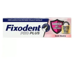 Fixodent Pro Plus Crème Adhésive Goût Neutre 40 Grammes