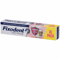 Fixodent Pro Plus Crème Adhésive Goût Neutre 57 Grammes