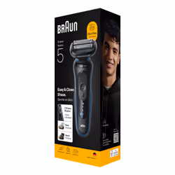 Braun Series 5 52-B1650S Rasoir à Grille Wet & Dry Bleu avec Tondeuse - Vue supplémentaire 2