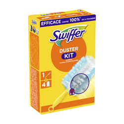 Swiffer - Balai à Poussière avec Boîte et 4 Recharges - Pour un Nettoyage Sec Efficace sans Poussière