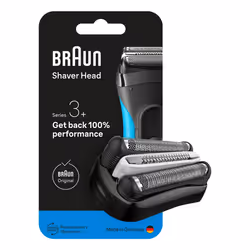 Braun Series 3 735797, Tête de rasage, 1 tête(s), Noir, Acier inoxydable, 18 mois, Braun, Series 3+ 32 B