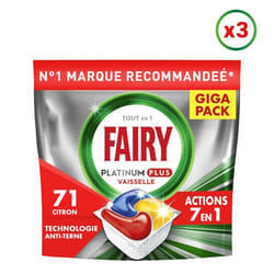 3x71 Capsules Platinum   Citron - Tablettes lave-vaisselle - Fairy