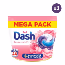 3x44 Pods Bouquet de Pivoines - Lessive en capsules - Dash