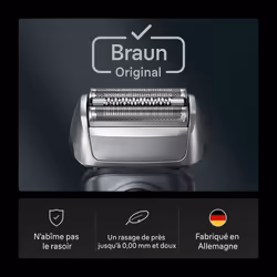 Tête de rasoir BRAUN Series 8 - 4+1 éléments - 100 % fabriqué en Allemagne