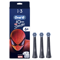 Oral-B iO Brossettes Spiderman 6+ pour Brosse à Dents Électrique - Lot de 3 Recharges - Soin Dentaire Enfant Officiel
