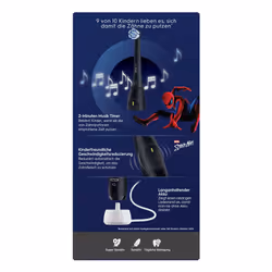 Oral-B iO Kids Spiderman Enfant Brosse à dents rotative Noir - Vue supplémentaire 3