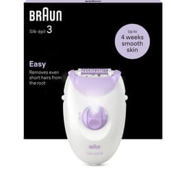 Épilateur électrique - BRAUN - SE3-031 - 2 modes - Blanc / Rose