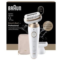 Braun Silk·épil 9 Flex 9-060 3D 40 pince(s) Blanc, Or