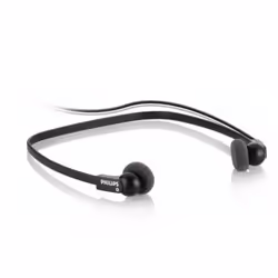 Philips LFH0234, Avec fil, Musique, 100 g, Écouteurs, Noir