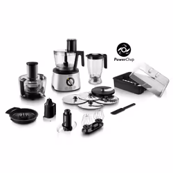 Philips 7000 series HR7778/00 Robot de cuisine 6-en-1, 3,4 L, Acier inoxydable, Boutons, Rotatif, 20000 tr/min, 20000 tr/min, ...