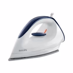 Philips GC160/02, Fer à repasse à sec, Semelle DynaGlide, 1,8 m, Blanc, 1200 W