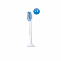 Philips Sonicare Sensitive S Sensitive HX6054/07 Têtes de brosse à dents standard, 4 pièce(s), Blanc, EasyClean, EasyClean, H ...