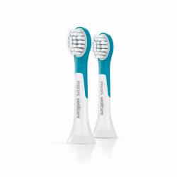 Philips Sonicare For Kids Têtes de brosse compactes, lot de 2, taille compacte, 2 pièce(s), Noir, Blanc, Moyen, Caoutchouc, B ...