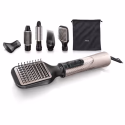 Philips ProCare Brosse soufflante, 5 accessoires, Brosse soufflante à air chaud, Beige, Noir, Anneau de suspension, 2 m, 1000 ...