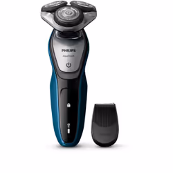 Philips AquaTouch Rasoir électrique 100 % étanche, Rasoir rotatif, Bleu, Gris, LED, AC/Batterie, Lithium-Ion (Li-Ion), 1 h