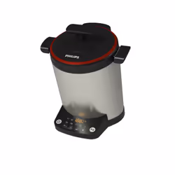 Philips Avance Collection HR2205/80 Multicuiseur-blender, 1000 W, 1,2 m, Acier inoxydable, 2 L, Chrome, Gris, Rouge