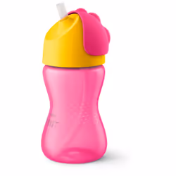 Philips AVENT SCF798/02 Tasses à paille, Bouteille de boisson, 1 mois, Rose, Jaune, Indonésie, 300 ml, 1 pièce(s)
