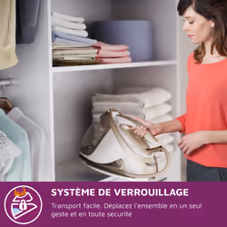 Philips PerfectCare Elite GC9642/60 Centrale vapeur 2400 W 1,8 L Semelle T-ionicGlide Or, Blanc - Vue supplémentaire 7