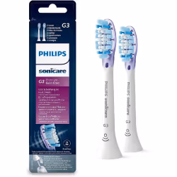 Philips Sonicare G3 Premium Gum Care HX9052/17 Lot de 2 + blanc + têtes de brosse soniques, 2 pièce(s), Blanc, Doux, Caoutcho ...