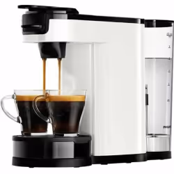 Senseo HD6592/00, Cafetière, 1 L, Dosette de café, Café moulu, 1450 W, Noir, Blanc
