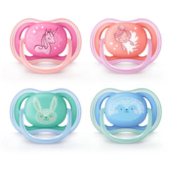 Philips AVENT SCF344/23 tétine pour bébé Sucette ultra souple Orthodontique Silicone Multicolore