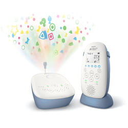 Philips AVENT SCD735/26 moniteur vidéo pour bébé 330 m Radio Bleu, Blanc