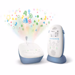 Philips AVENT SCD735/26 moniteur vidéo pour bébé 330 m Radio Bleu, Blanc