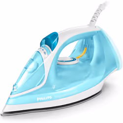 Philips Fer vapeur 2 300 W, effet pressing 170 g, Fer à vapeur, Semelle en céramique, 2 m, 170 g/min, Bleu, Blanc, 35 g/min