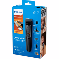 Philips MULTIGROOM Series 3000 MG3721/14 tondeuse à cheveux Noir Hybrides nickel-métal (NiMH)