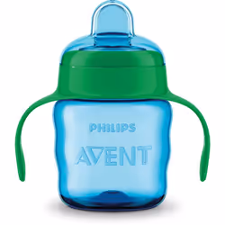 Philips AVENT SCF551/05 Tasse à bec, 6 mois, Bleu, Vert, Silicone, Indonésie, 200 ml, 60 g