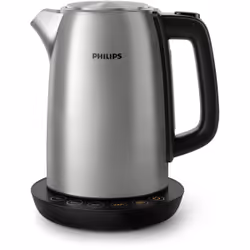 Philips Avance Collection HD9359/90 Bouilloire avec température réglable,1,7L, 1,7 L, 2200 W, Noir, Métallique, Acier inoxyda ...