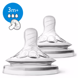Philips AVENT SCF043/27 Tétine Natural, Rond, Valve anti-coliques