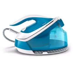 Philips Centrale vapeur PerfectCare Compact Plus GC7920/20, 120 g/min, Semelle SteamGlide, 1,5 L, 430 g/min, Couleur aqua, Am ...