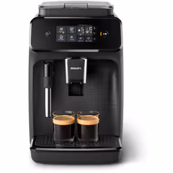 Philips 1200 series Série 1200 Noir mat EP1220/00 Machine expresso broyeur, 2 boissons, mousseur lait