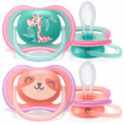 Philips AVENT Sucette ultra air, téterelle ultra-ferme 18 mois et +, Tétine pour bébé classique, Orthodontique, Silicone, Gar ...