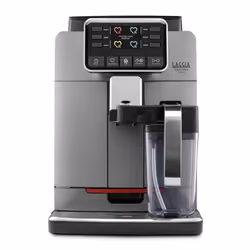 Gaggia RI9604/01, Machine à expresso, 1,5 L, Café en grains, Broyeur intégré, 1900 W, Noir, Acier inoxydable
