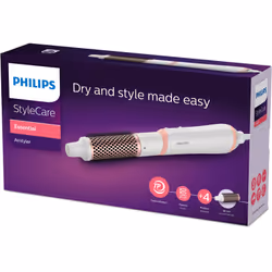 Philips Essential HP8660/40 brosse soufflante et fer à lisser Brosse soufflante à air chaud Vapeur Or rose, Blanc 650 W 1,8 m