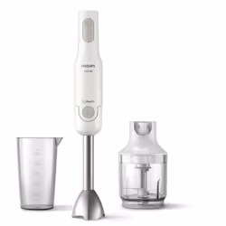 Philips Daily Collection HR2535/00 Mixeur plongeant ProMix, Mélangeur par immersion, 650 W, Gris, Blanc