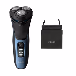 Philips 3000 series Shaver series 3000 S3232/52 Rasoir électrique 100 % étanche, Series 3000, Rasoir rotatif, Noir, Bleu, Cha ...