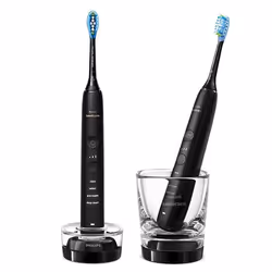 Philips DiamondClean 9000 HX9914/54 2x Brossse à dents électrique avec application, Adulte, Brosse à dents à ultrasons, Soin  ...